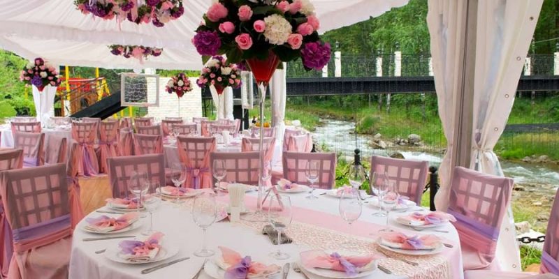 Pavillons als Veranstaltungsorte